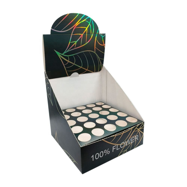 Custom Pre Roll Display Box ｜ Custom printed cardboard pre roll display box for retail shelf